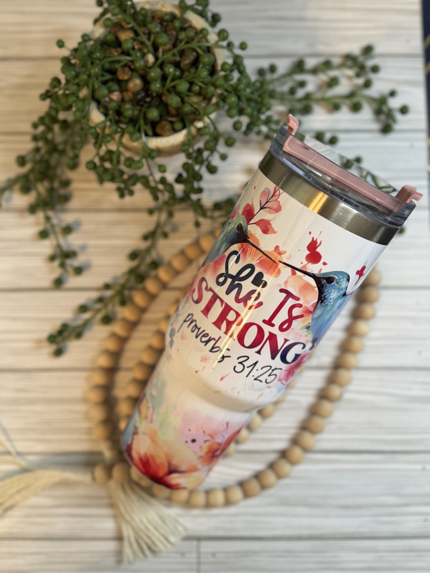 40 oz She is Strong Sublimation Tumbler