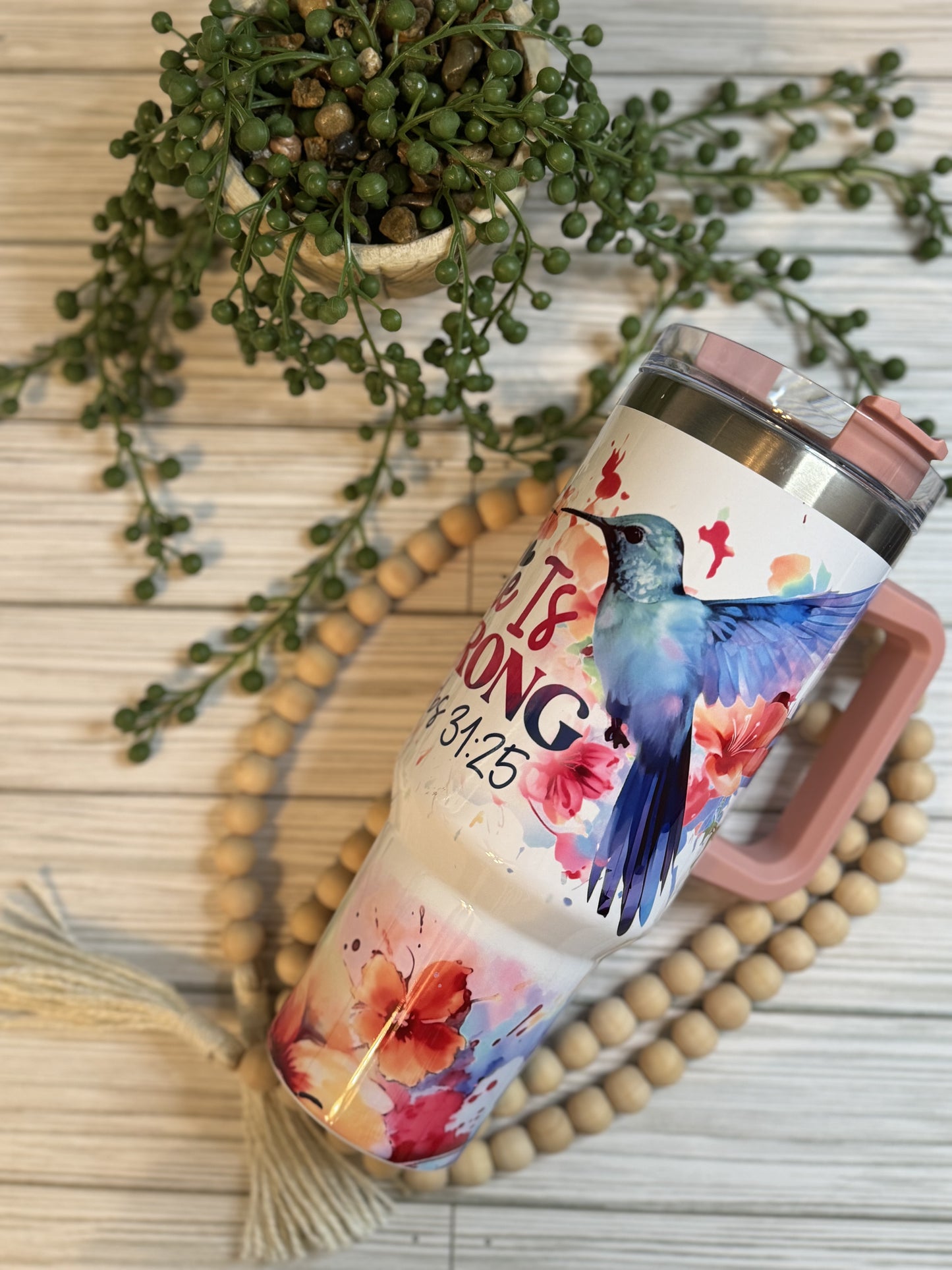 40 oz She is Strong Sublimation Tumbler