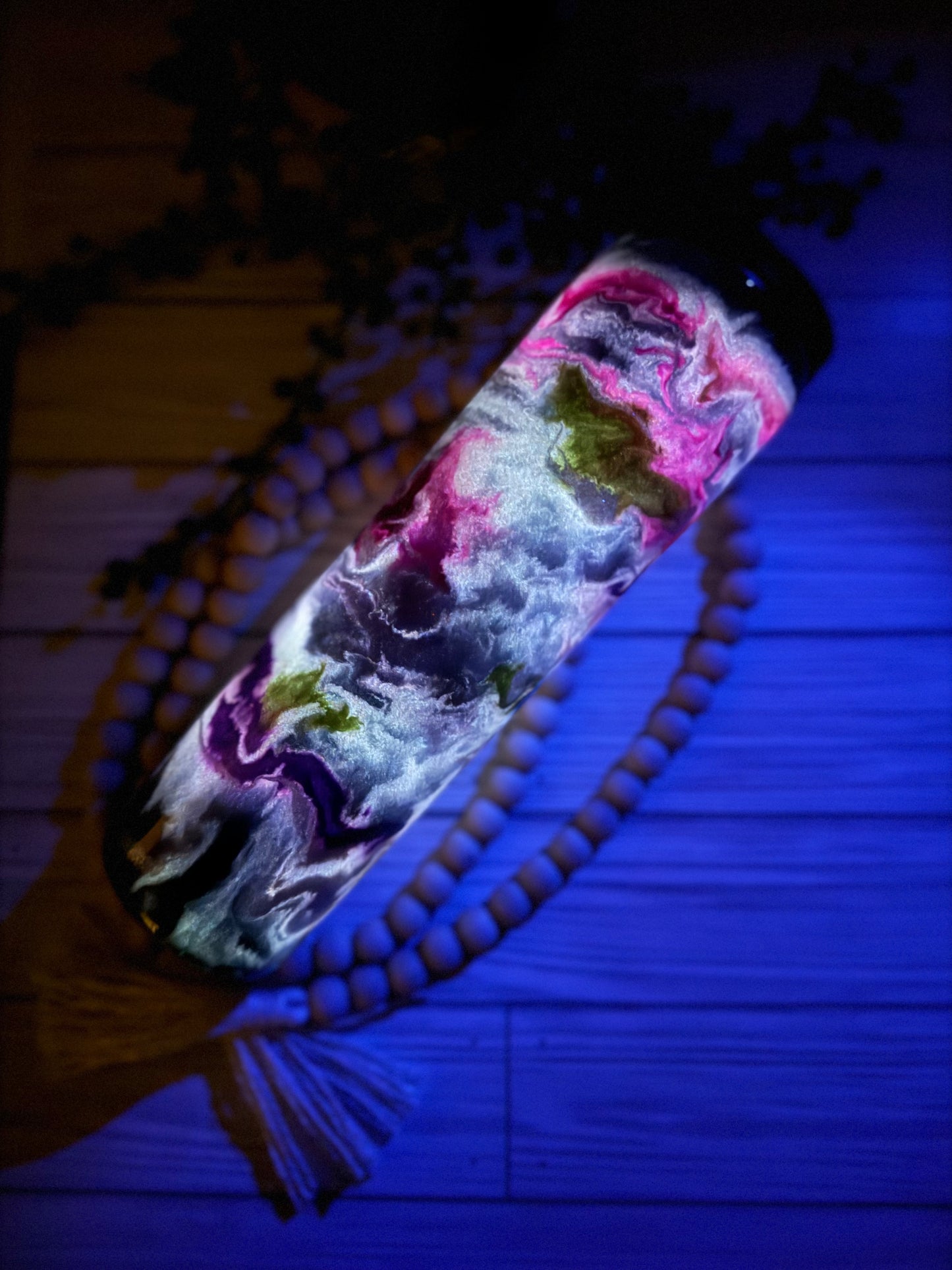 35 oz Glow in the Dark Ink Swirl Tumbler