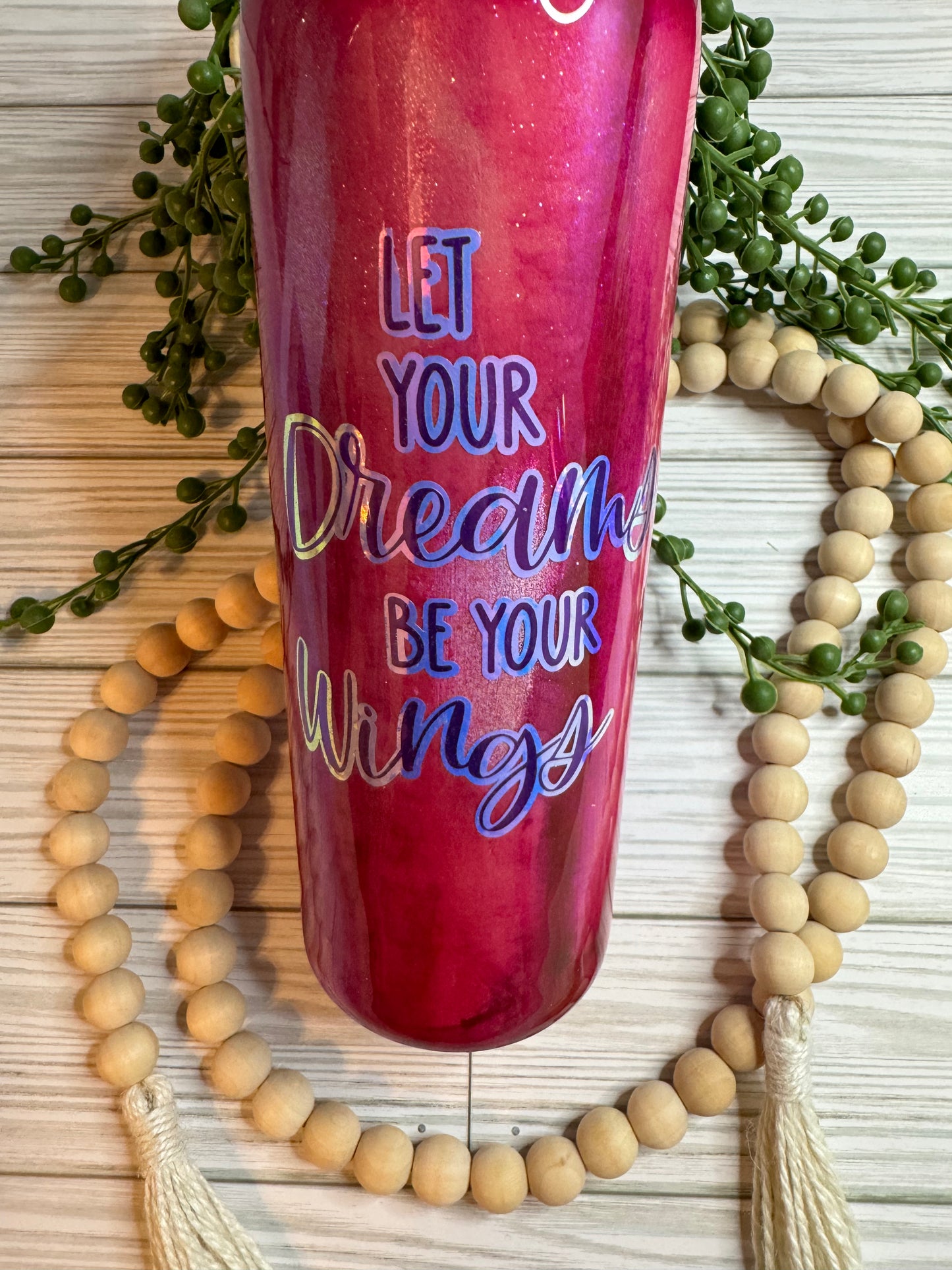 20 oz Butterfly Glitter Tumbler