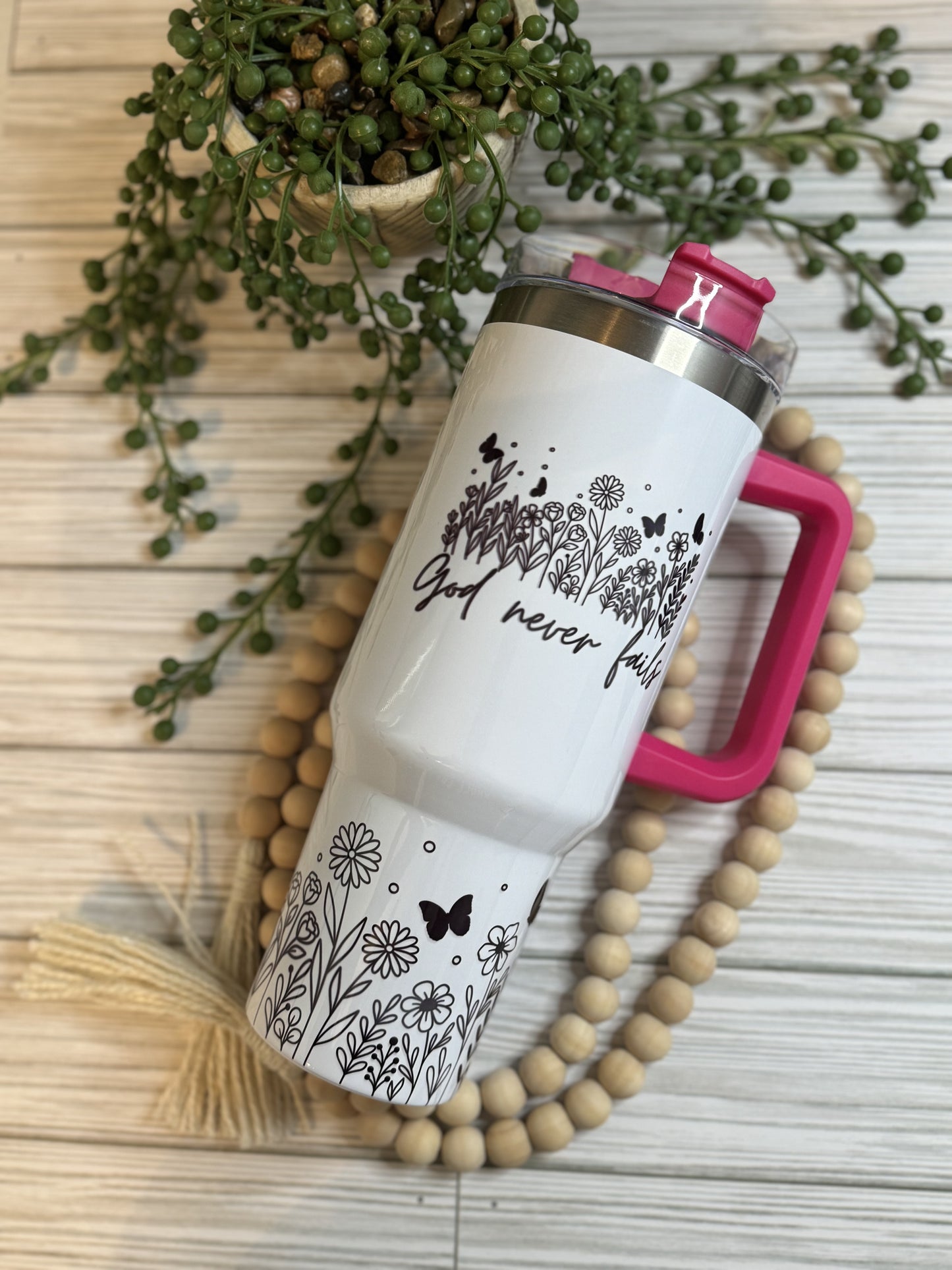 40 oz God Never Fails Sublimation Tumbler