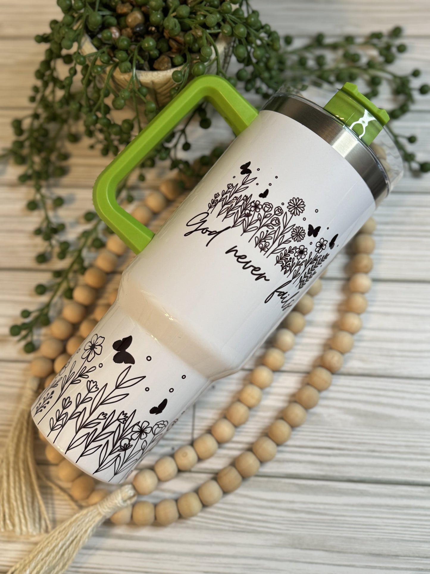 40 oz "Mama" God Never Fails Sublimation Tumbler