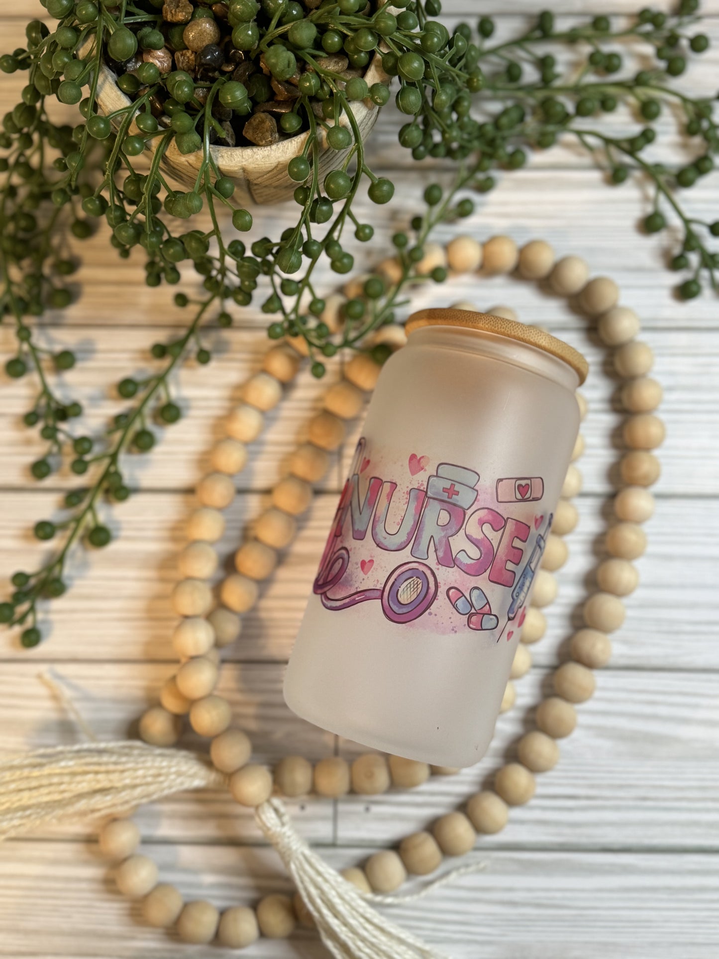 16 oz Nurse Glass Can