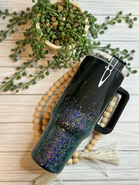 40 oz Color Shifting Glitter Tumbler